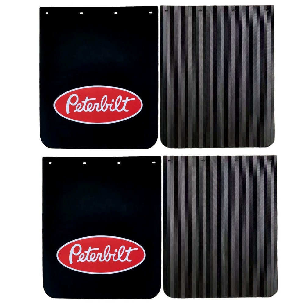 Black Mud Guards 24x30 for Semi Truck Trailer Heavy Duty 1/5 Thick 4PCS  