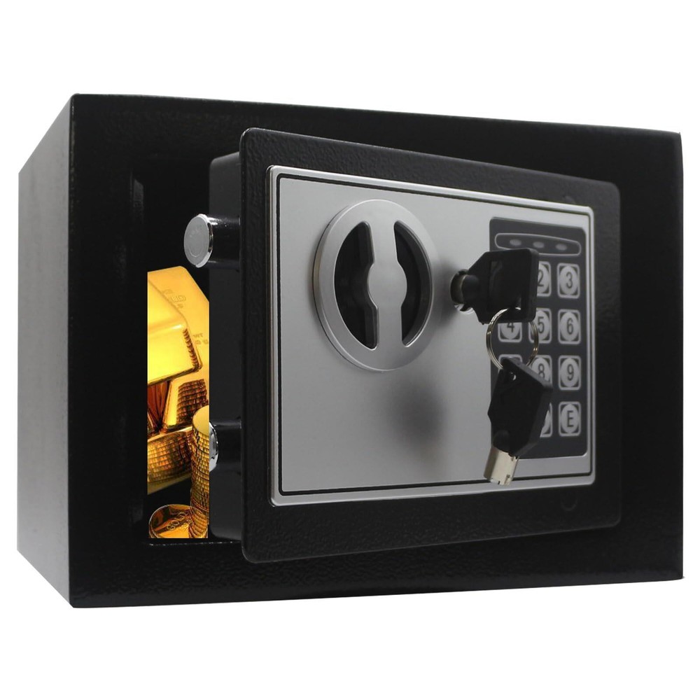 Pequeña caja fuerte de seguridad para dinero resistente al fuego