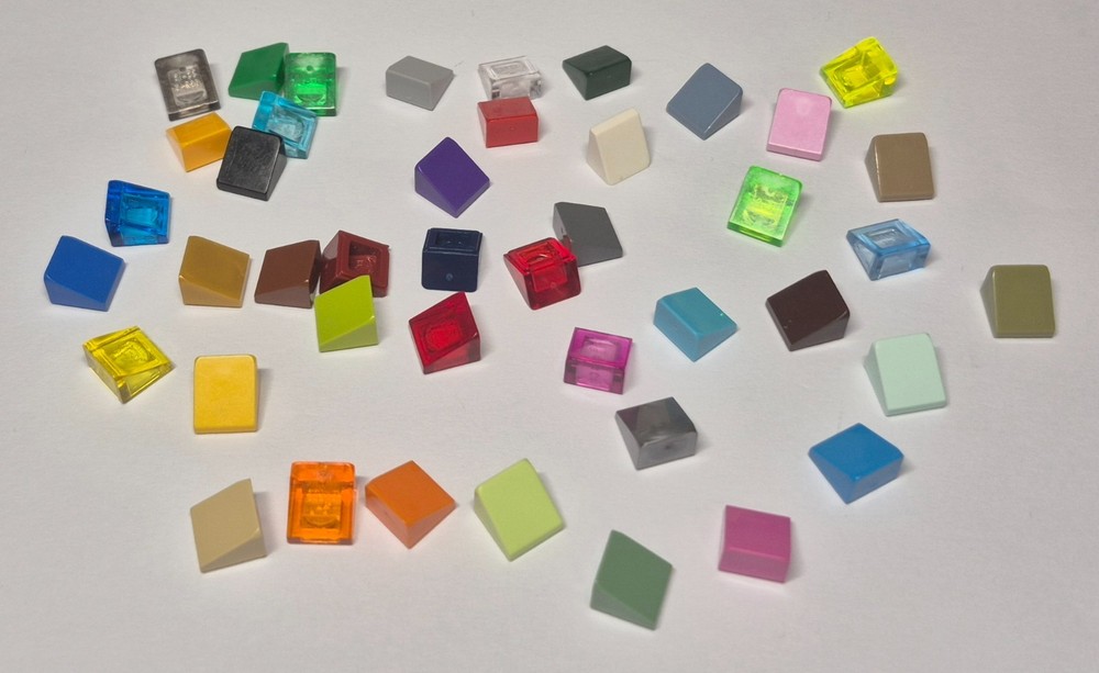 Lego 54200 18862 33847 35338 Slope 1x1 2/3 Select Colour Pack of 100 + 20 extra.