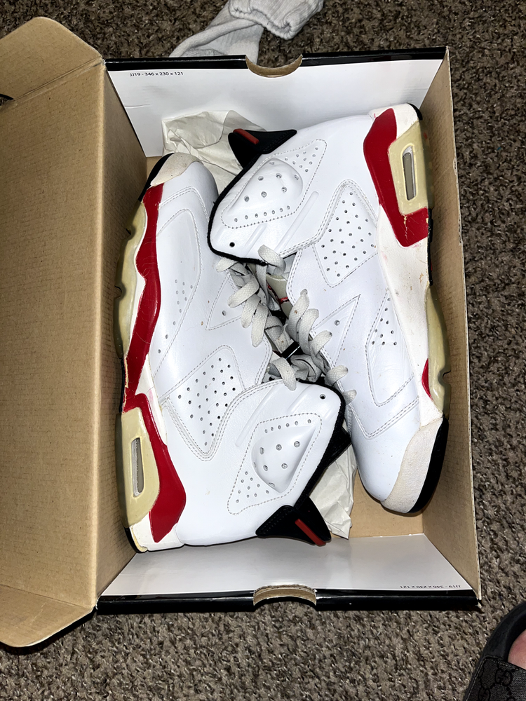 Size 10 - Air Jordan 6 Retro Bulls Red/white/Black