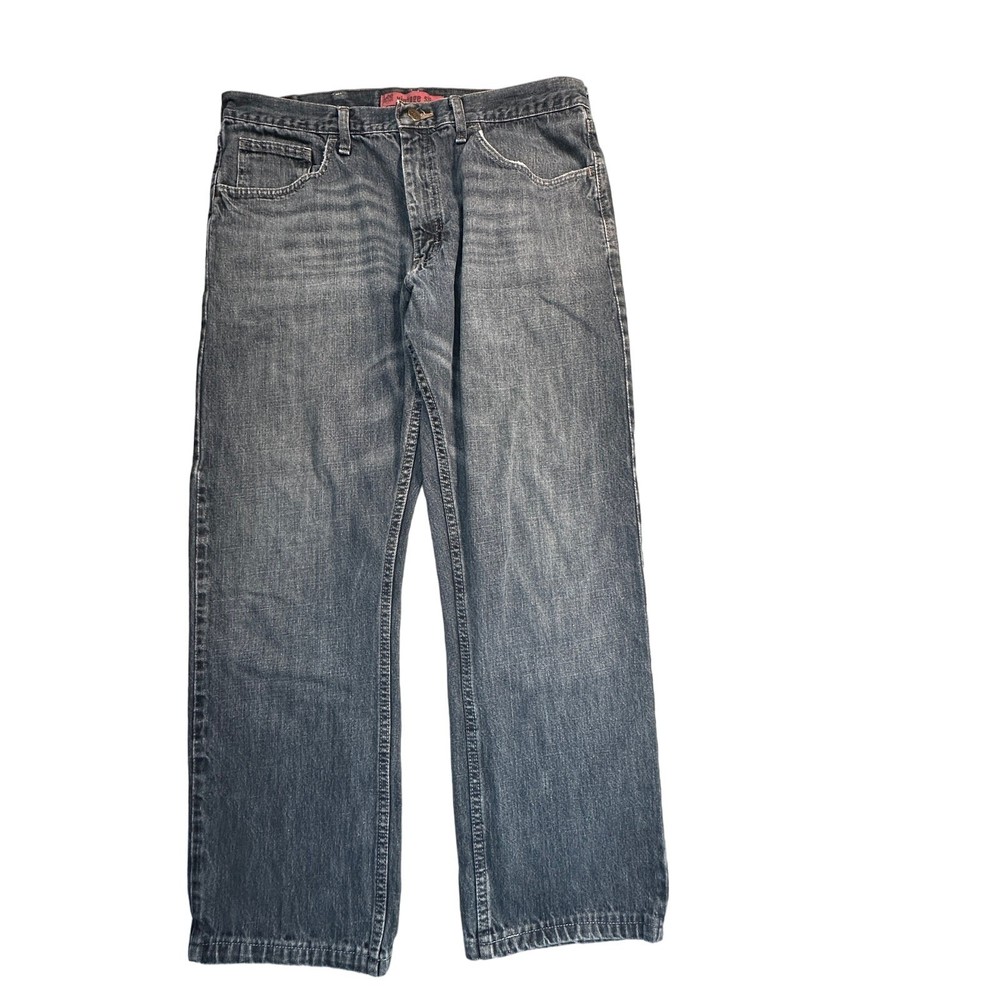 Lee Jeans Mens 38x32 Slim Straight Leg Dark Wash Blue Vintage Denim