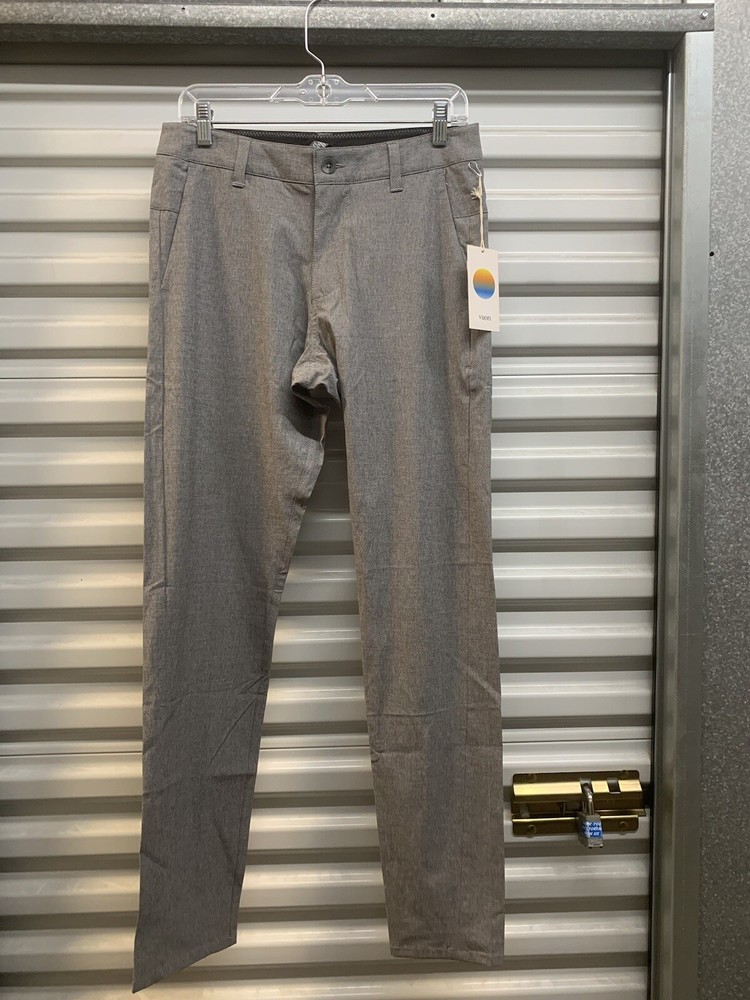 NWT Vuori Aim Pant Mens Concrete Performance Chino 28x32