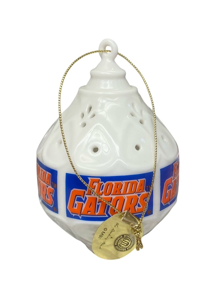 University FLORIDA GATORS Christmas Ornament Danbury Mint Illuminated New