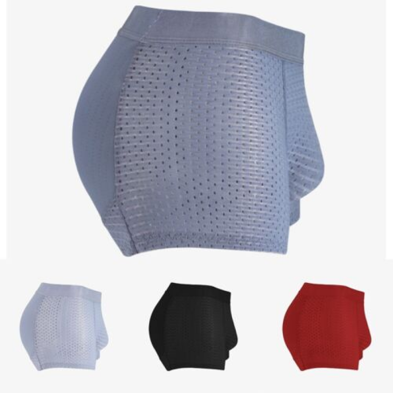 Men's Padded Boxer Briefs for Hip & Butt Lift – Nylon & Spandex M-2XL