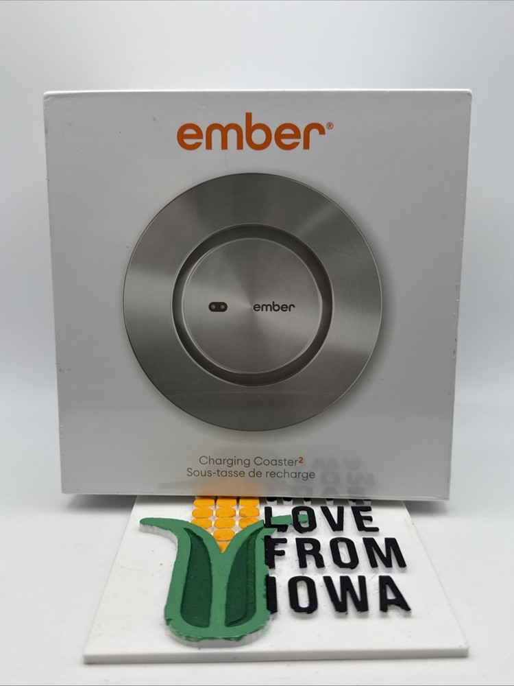 EMBER CHARGING COASTER 2 STAINLESS STEEL COLOR FACTORY - HURRY