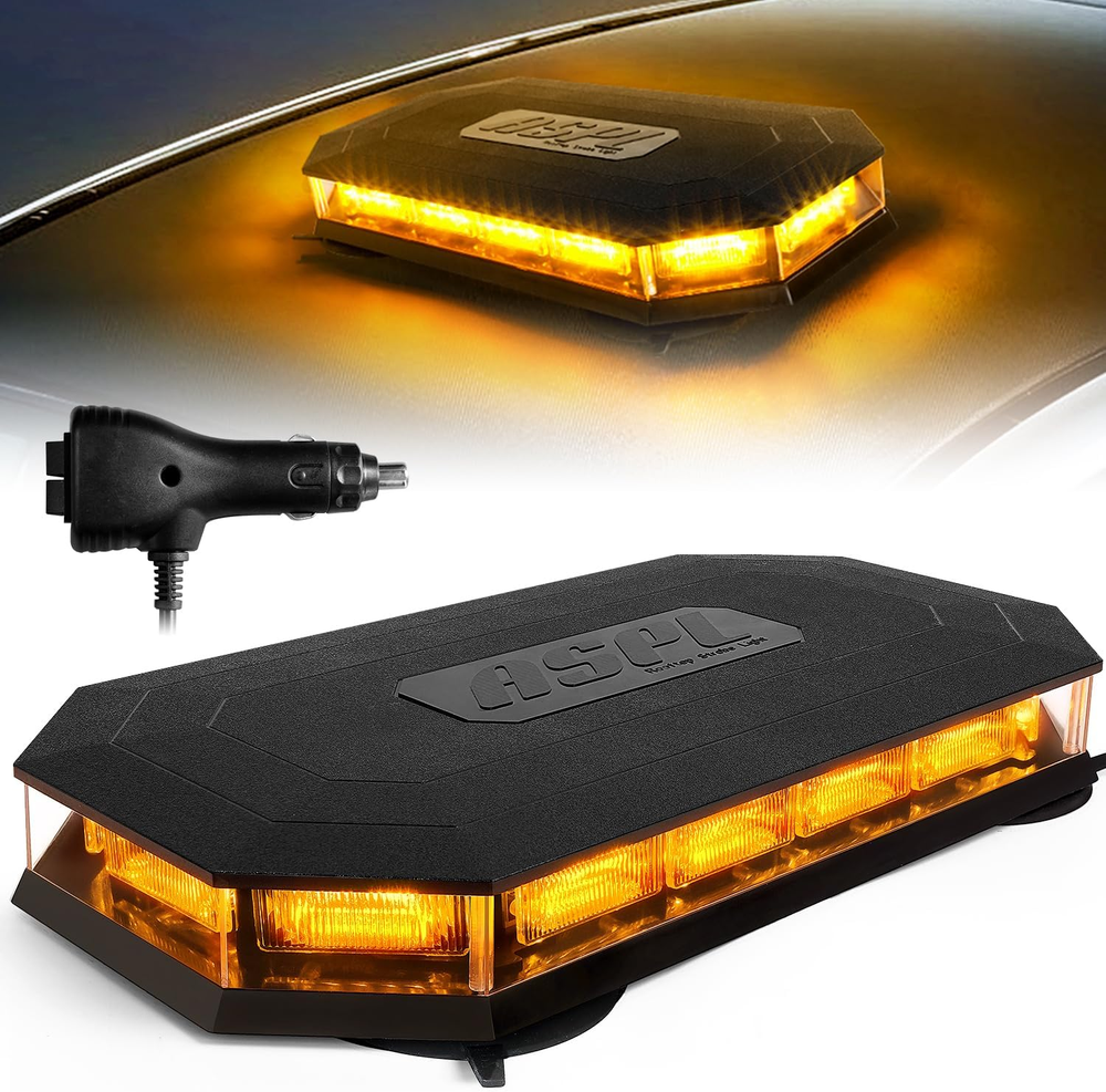 16.5 Inch Roof Top Beacon Emergency Strobe Light 56 LED Magnetic Warning Caution