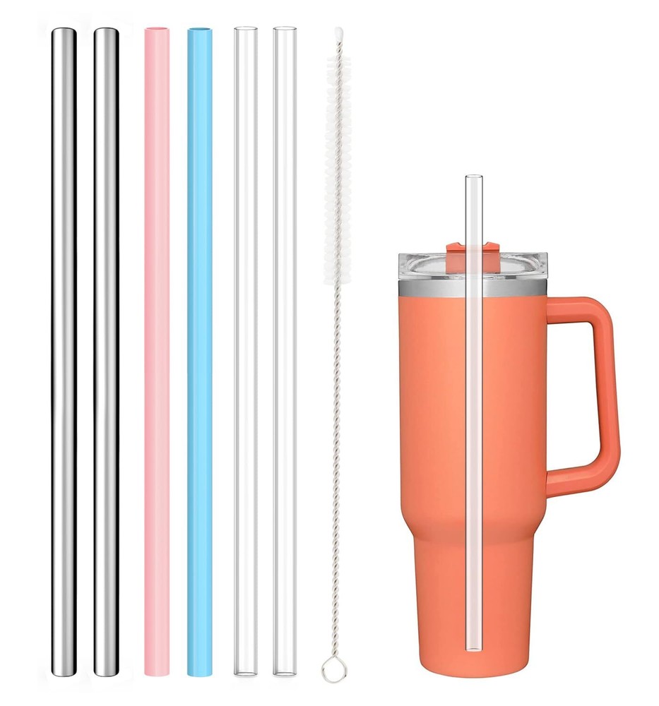 6-Pack Silicone Straws for Stanley Tumblers 20oz 30oz 40oz