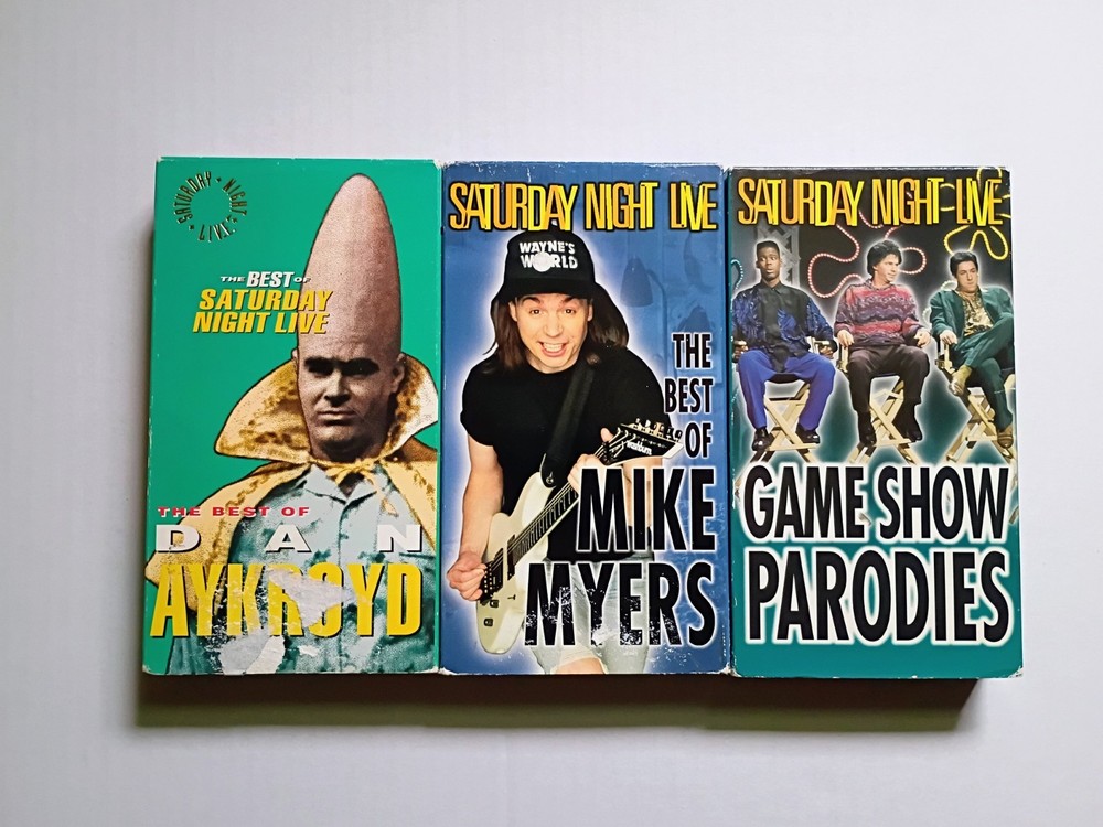 Saturday Night Live VHS Lot, Best Of Dan Aykroyd Mike Myers NTSC Sketch Comedy
