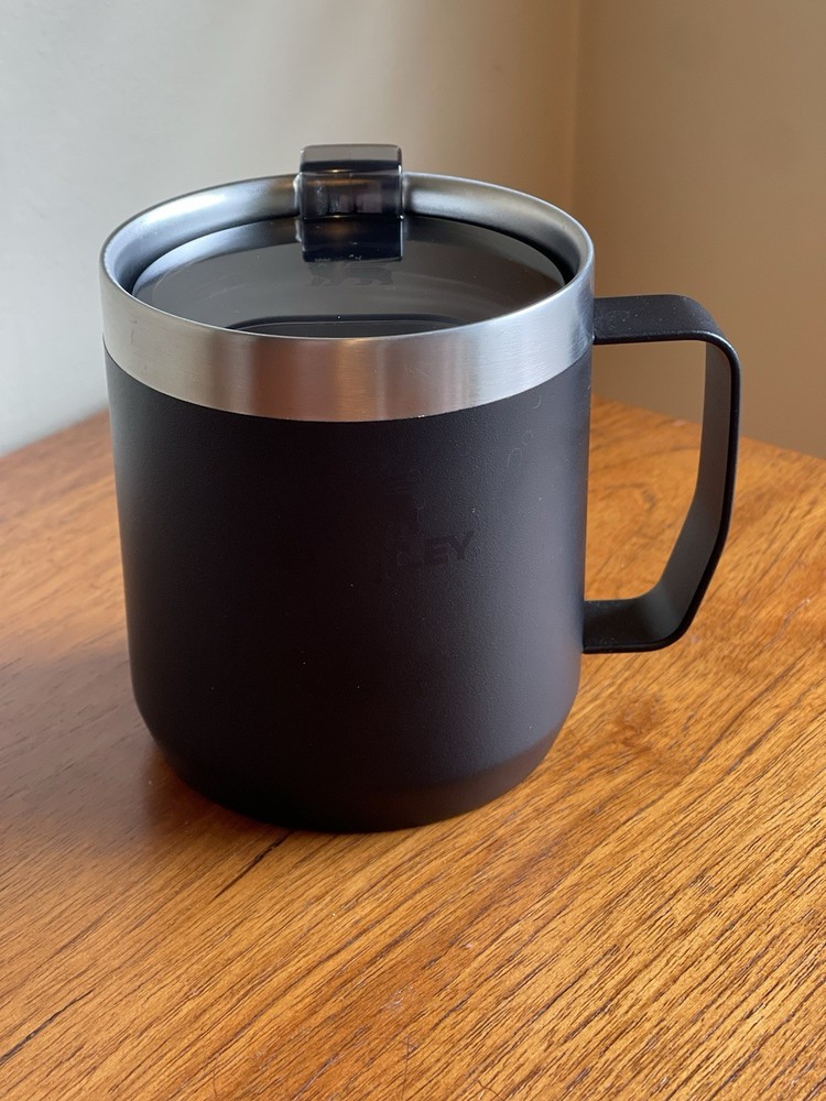 Stanley Classic 12oz Camp Mug with Lid in Matte Black
