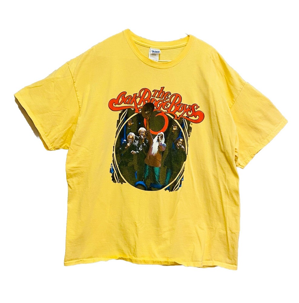 Vintage Oak Ridge Boys Yellow Graphic Tee – 2XL Only $12 Flash Sale-image