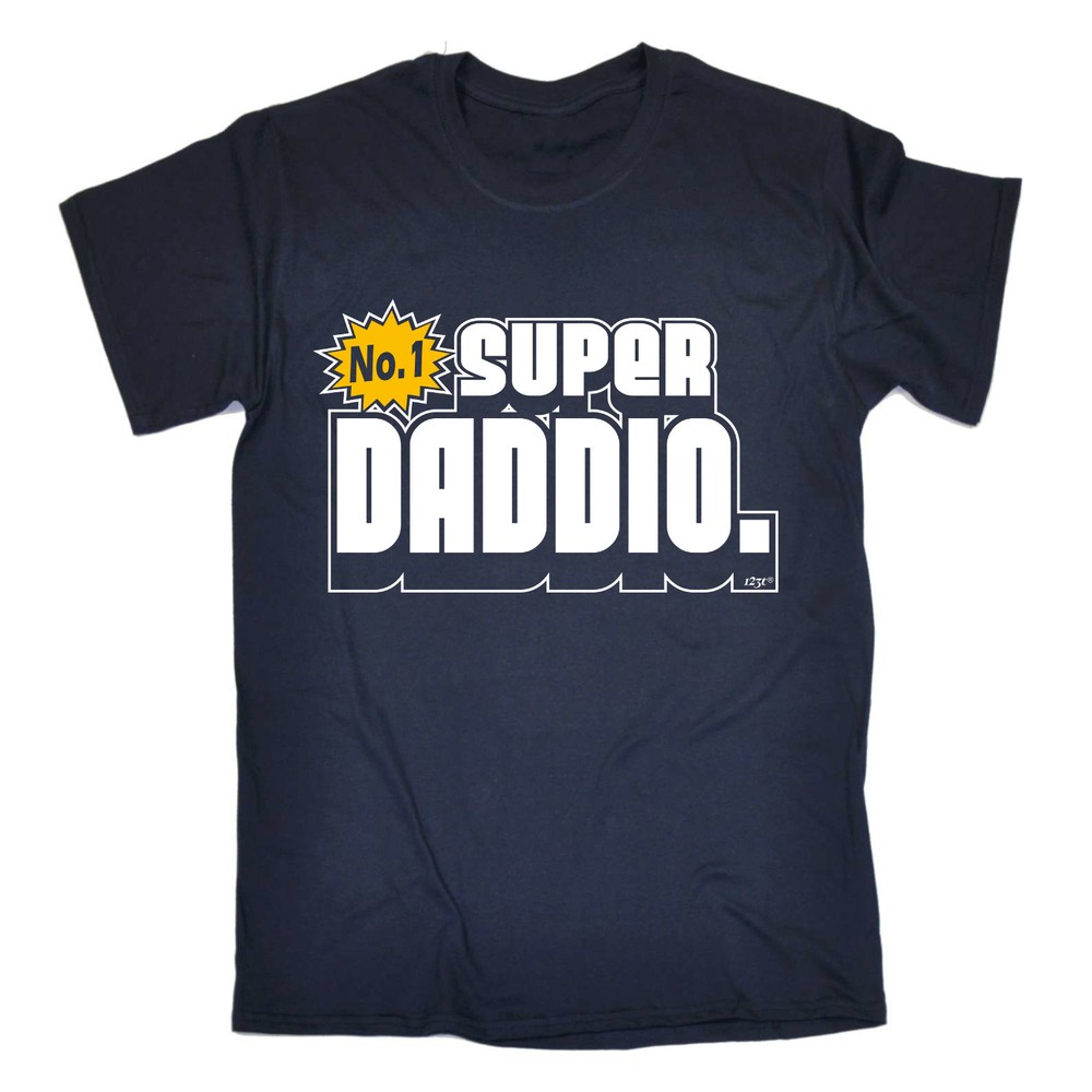 Fathers Day SUPER DADDIO T-SHIRT funny novelty dad daddy gift t shirts tee-image