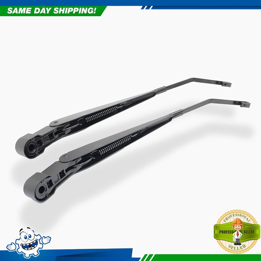 Fits Jeep JK Wrangler 2007-2017 Front Windshield Wiper Arms New Black Pair