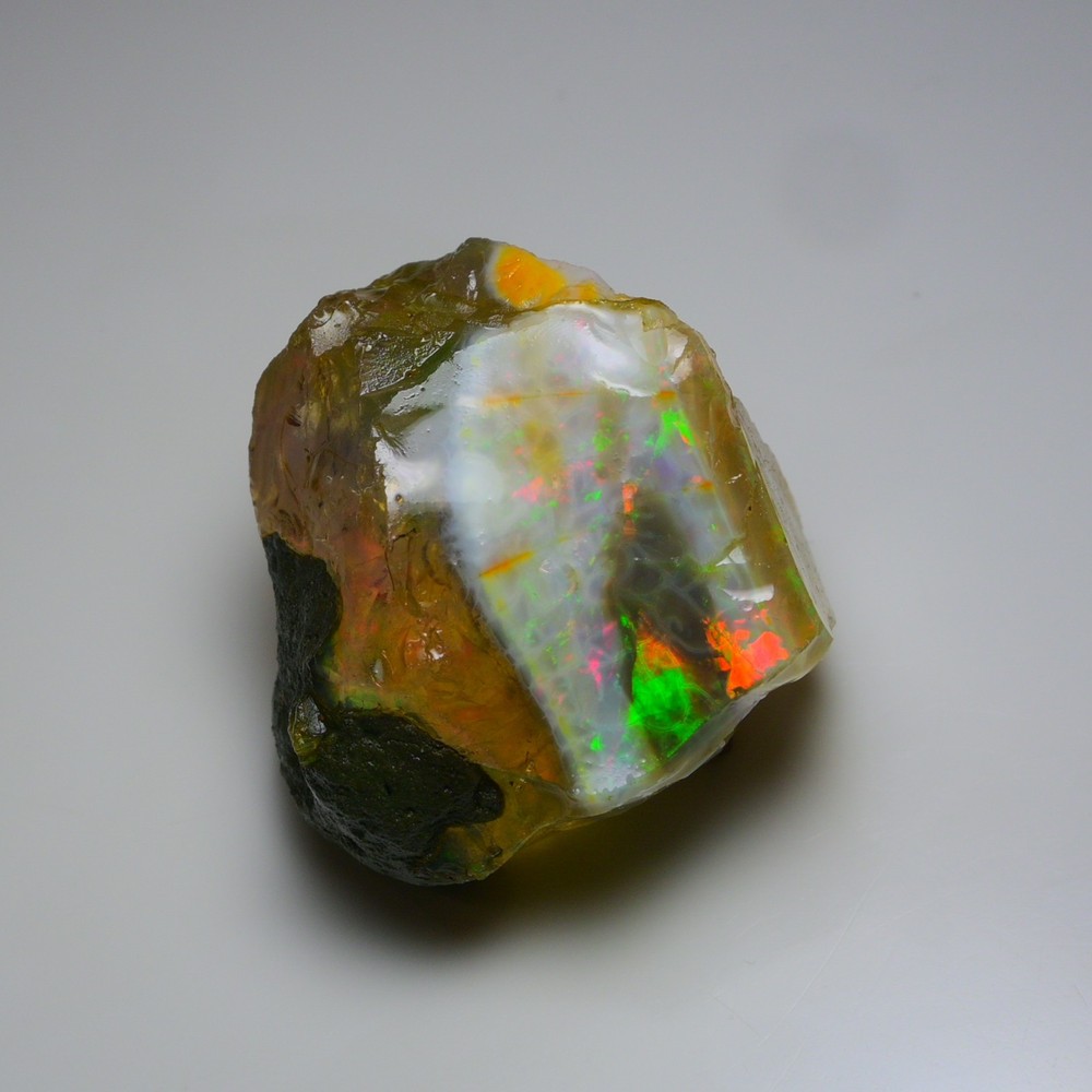 HUGE 553.20 Cts Natural Ethiopian Opal Rough - Multi Fire Welo Opal Raw Crystal