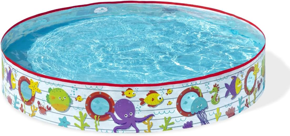 Inflatable Ocean-Themed Kids Paddling Pool for Ages 2+ Outdoor Garden Play