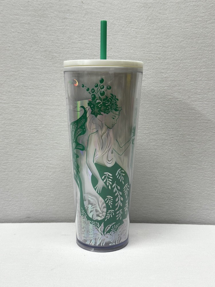 Starbucks Christmas Holiday 2022 Siren 24 oz Cold Cup Tumblers NWT Mermaid