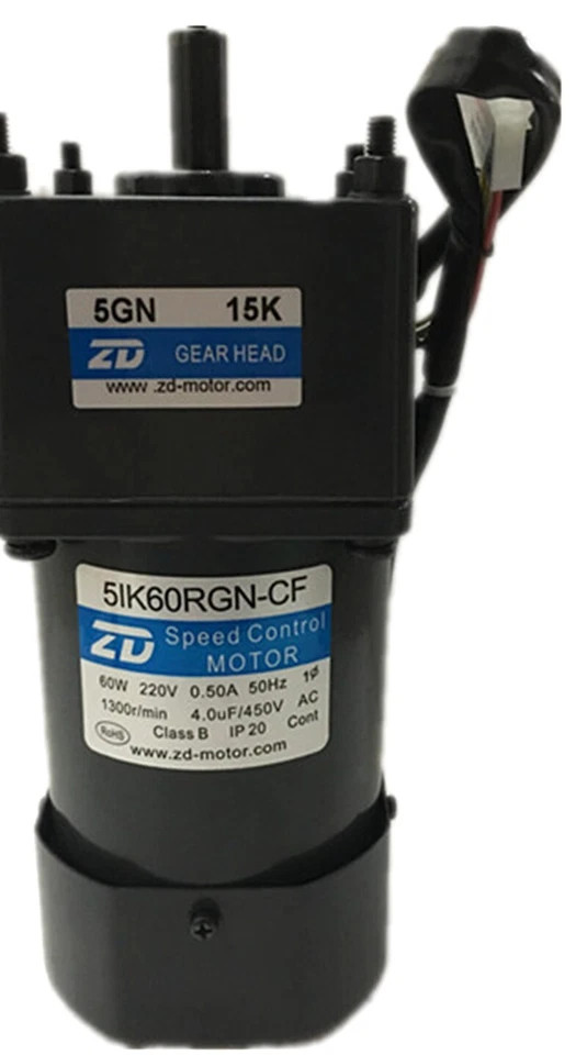 1PC NEW ZD 5IK60RGN-CF AC Gear Speed Motor