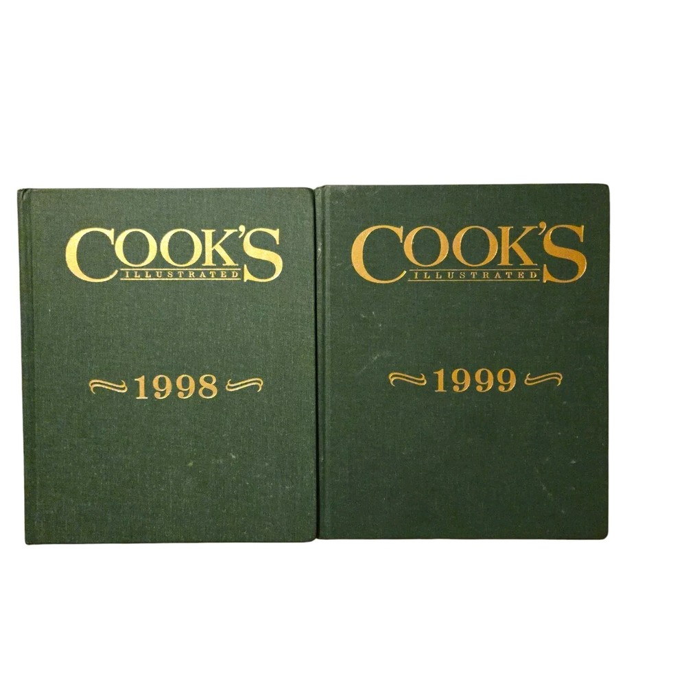 Vintage Cooks Illustrated Recipes 1998 & 1999 Lot of 2 Retro Cooking Books