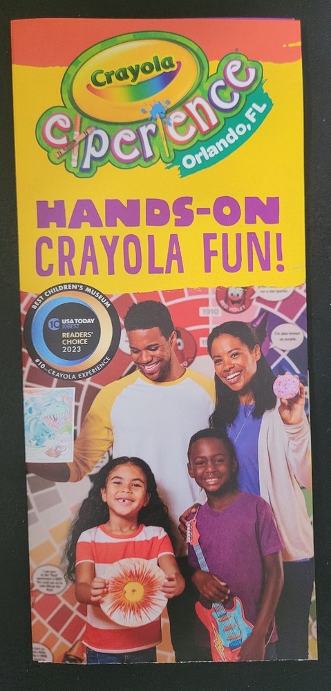 Crayola Experience Orlando 2023 Guide with Coupon Map Florida Flyer-image