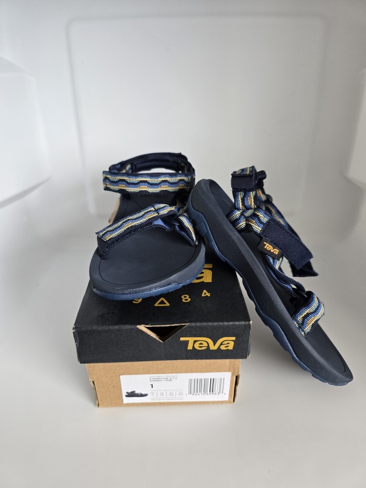 NEW!! Youth SIZE 1 TEVA K Hurricane XLT 2  Navy Blue Sandals