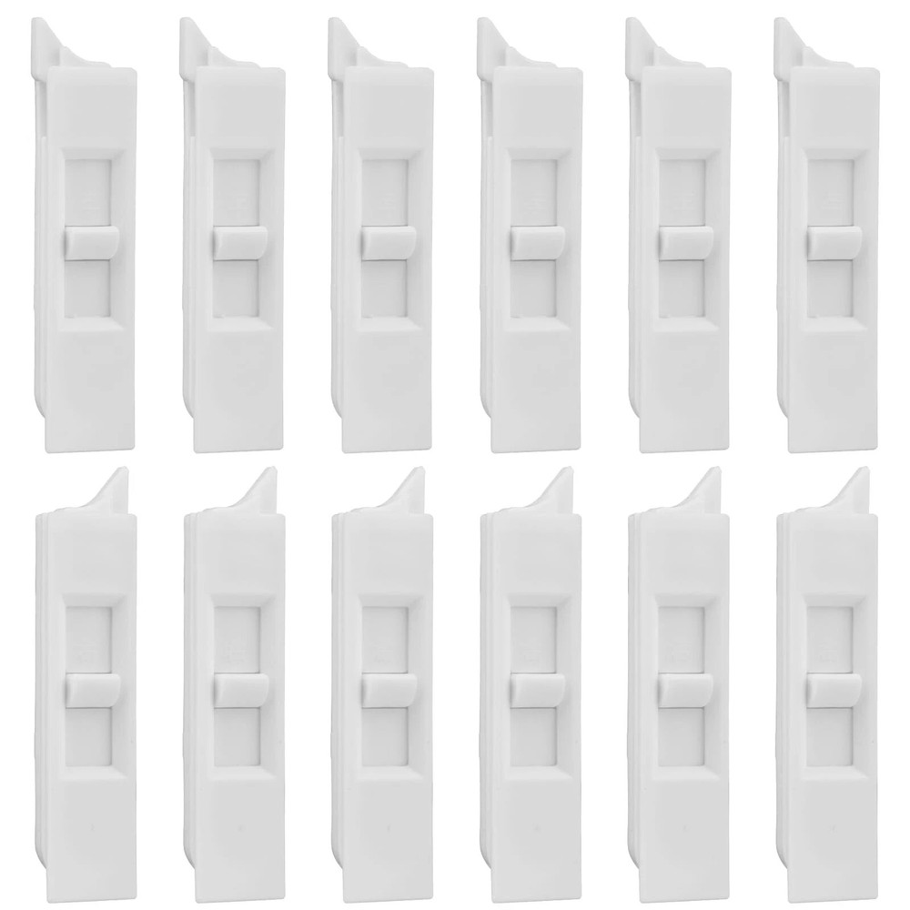 12 Pcs Window Tilt Latch Pairs Spring Loaded Sliding Window Latch Lock Snap-i...