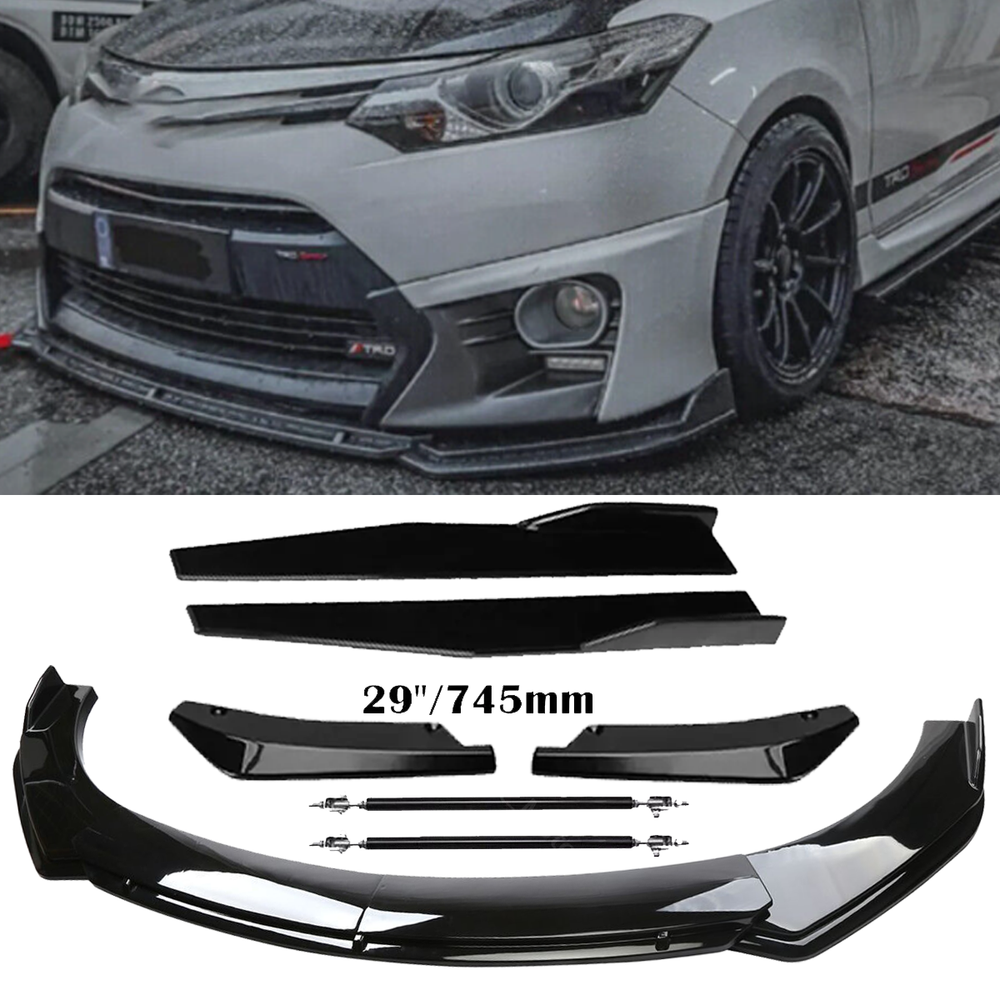 Enhance Your Toyota Camry SE with Front Rear Bumper Lip Spoiler Splitter and Side Skirt Kit