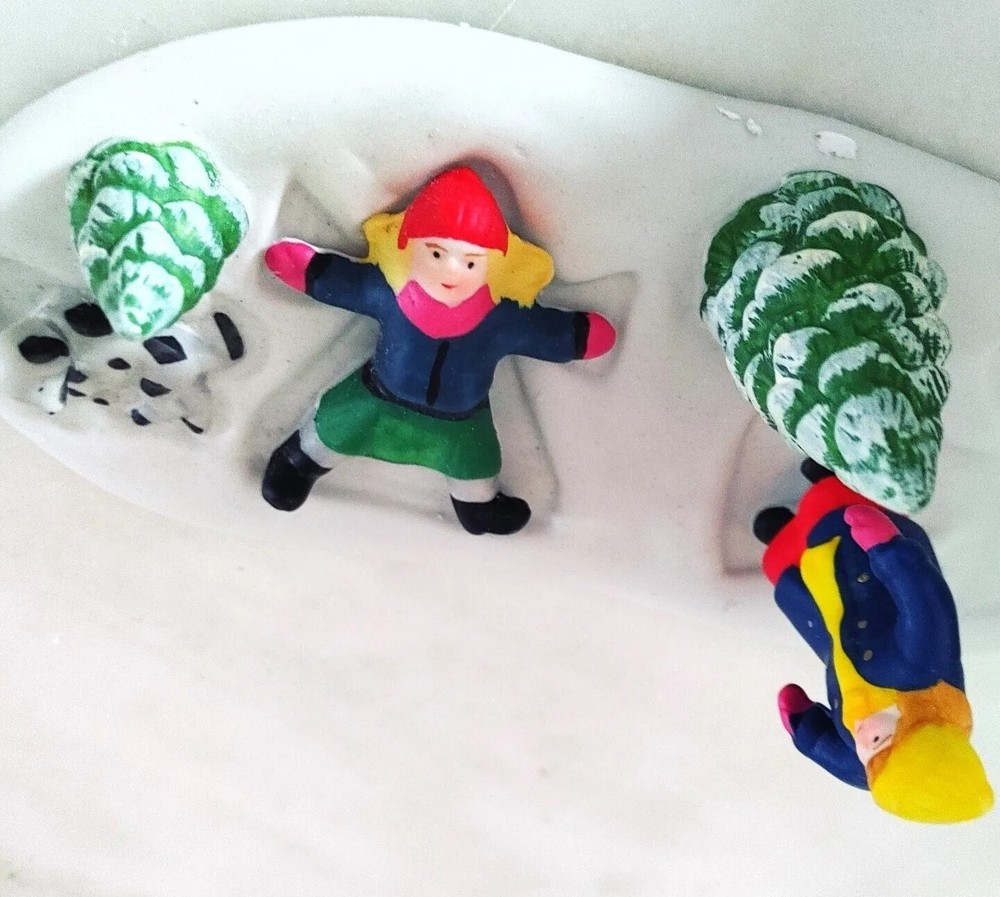 Lemax Village Vintage Snow Angels Figure for Holiday Displays