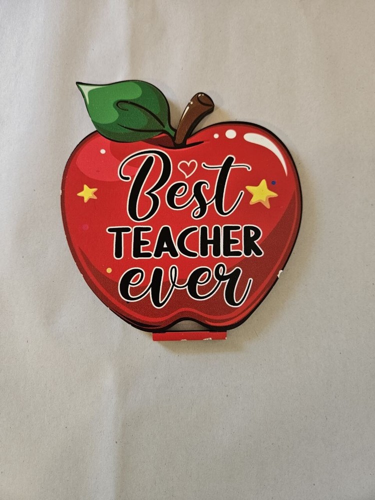 Teacher Appreciation Gifts Wooden Block Best Teacher Centerpieces Tabletop Thank