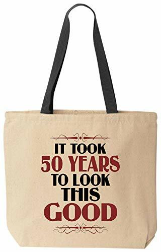 It Took 50 Years To Look This Good Birthday Tote Funny Canvas Reusable Bag