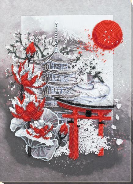 Bead embroidery kit Yugen needlework kit Art canvas beadwork pattern