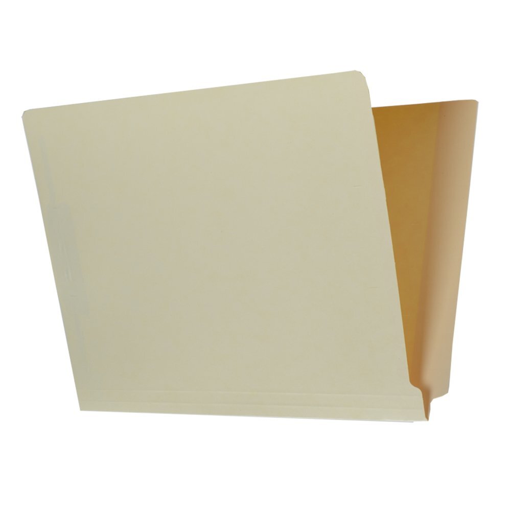 Letter Size Full Side Tab Manila File Folder with 2 Fasteners - Box of 50-image