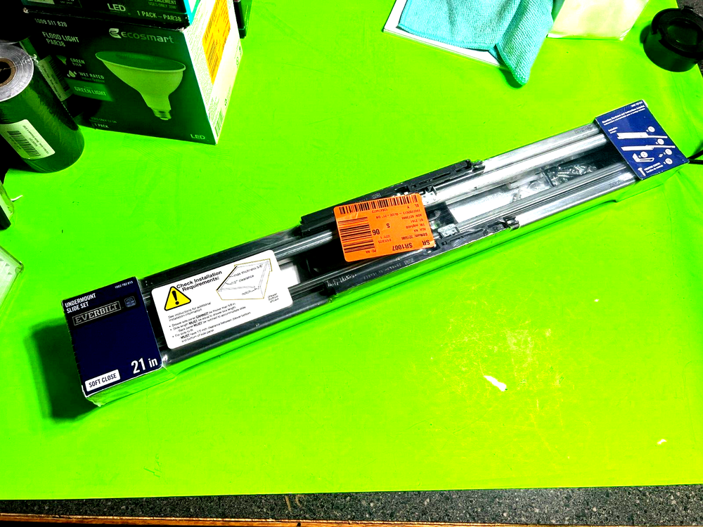 Everbilt 21 Inch Full Extension Undermount Soft Close Drawer Slides 1002 782 613