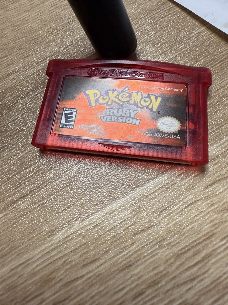 Gameboy Advance GBA Pokemon Ruby Version Video Game Cartridge