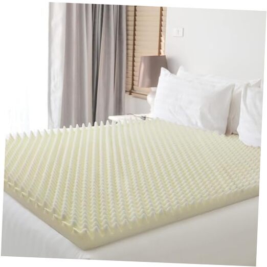 Medical Egg Crate Mattress Topper, Fragrance-Free, Dye-Free, Convoluted Foam