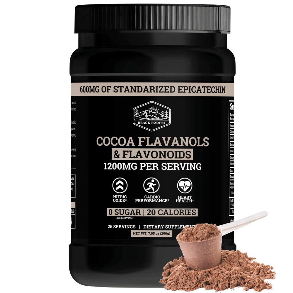 High Flavanol Cocoa Powder with 1200mg Cocoa Flavanols & Flavonoids Supplement