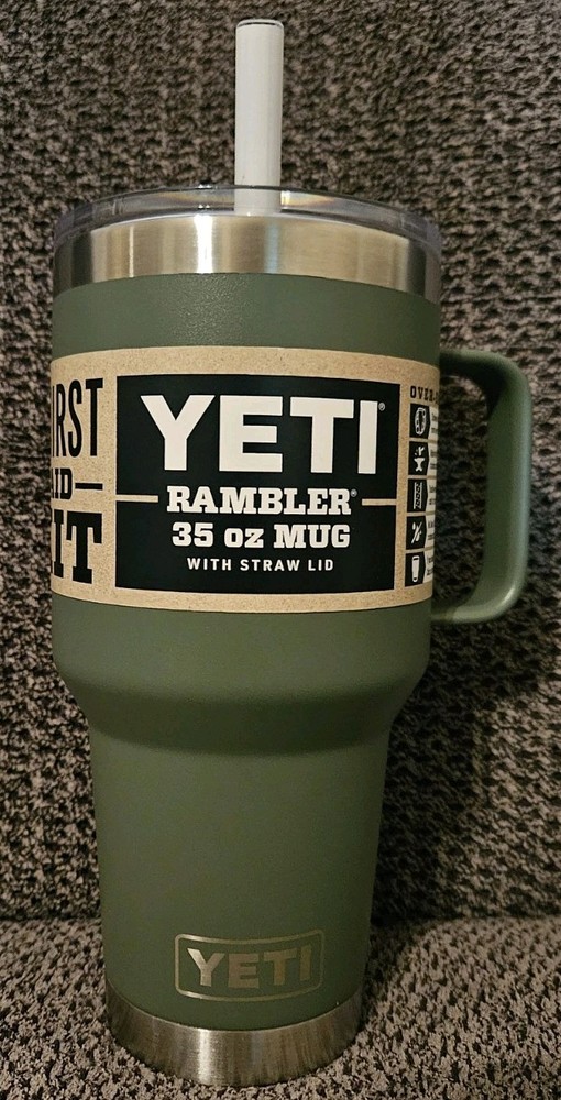 Yeti Rambler 35oz Vacuum Insulated Camp Mug with Straw Lid Brand New