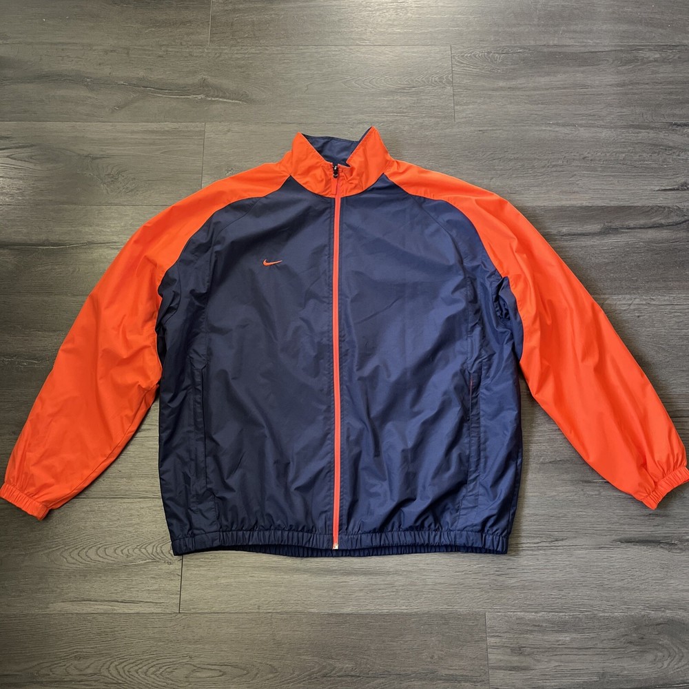Vintage Nike Orange And Blue Windbreaker Size XL