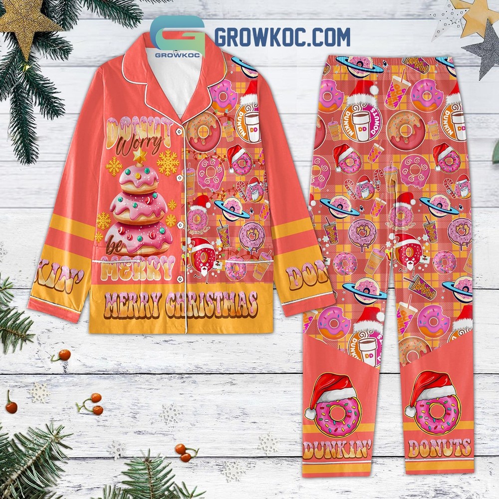 Donut Worry Christmas Pajama Set for Family Holiday Fun