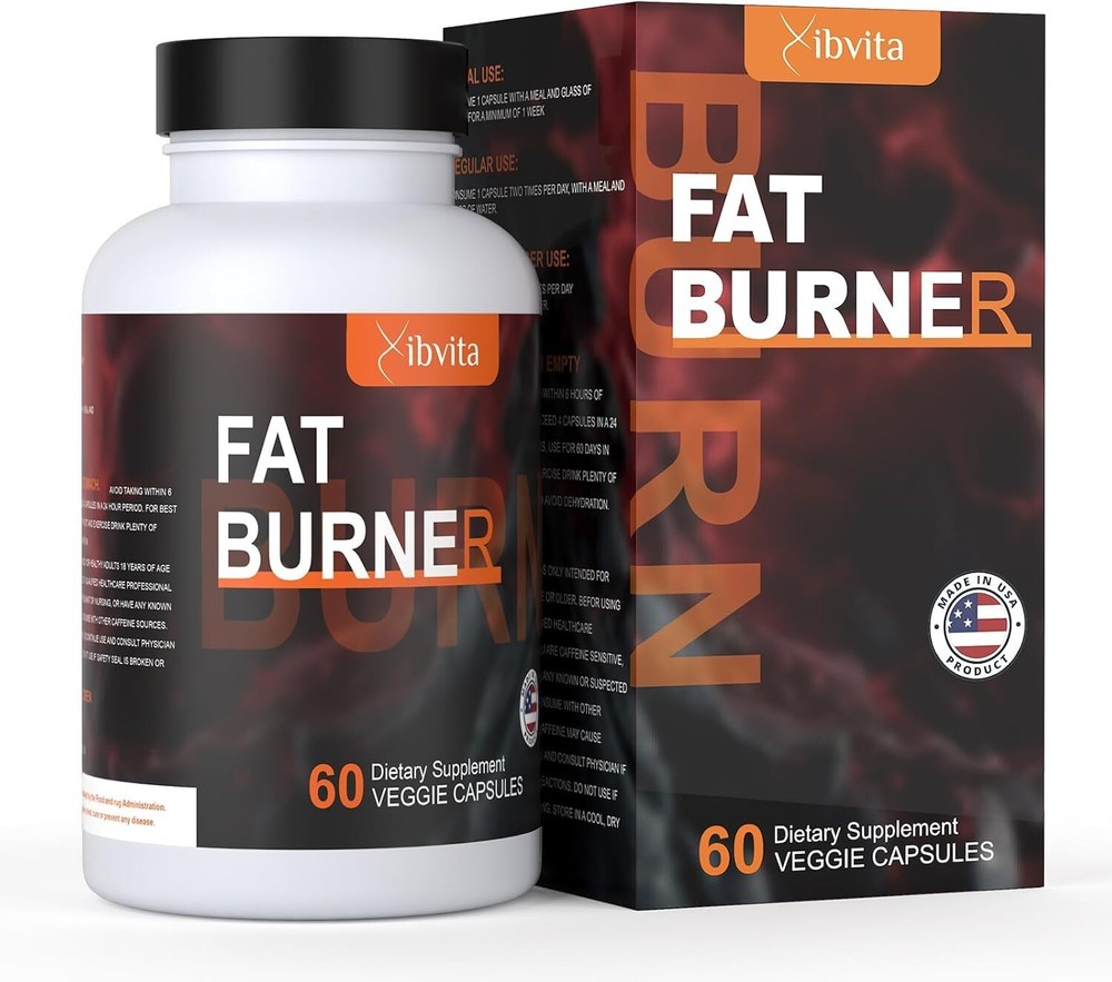 Fat Burner Appetite Suppressant for Belly Weight Loss Supplement 60 Veggie Caps