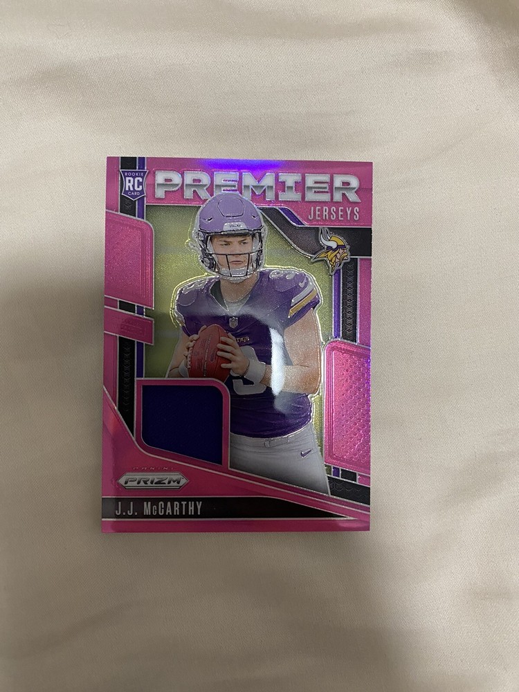 2024 Prizm JJ McCarthy Premier Jerseys Pink RC