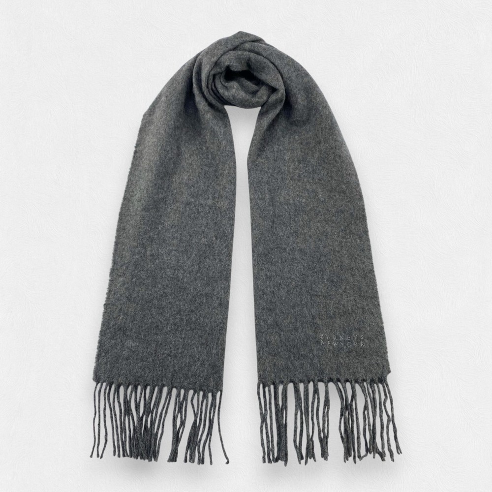Barneys New York Scarf Muffler Wrap Scarf Wool Cashmere Unisex Scarves