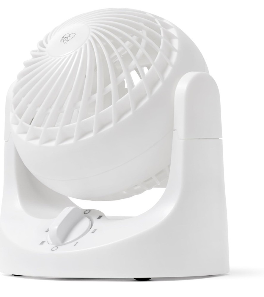 IRIS USA WOOZOO Desk Fan, Air Circulator, 3 Speeds, 32ft Max Air Distance, 112°
