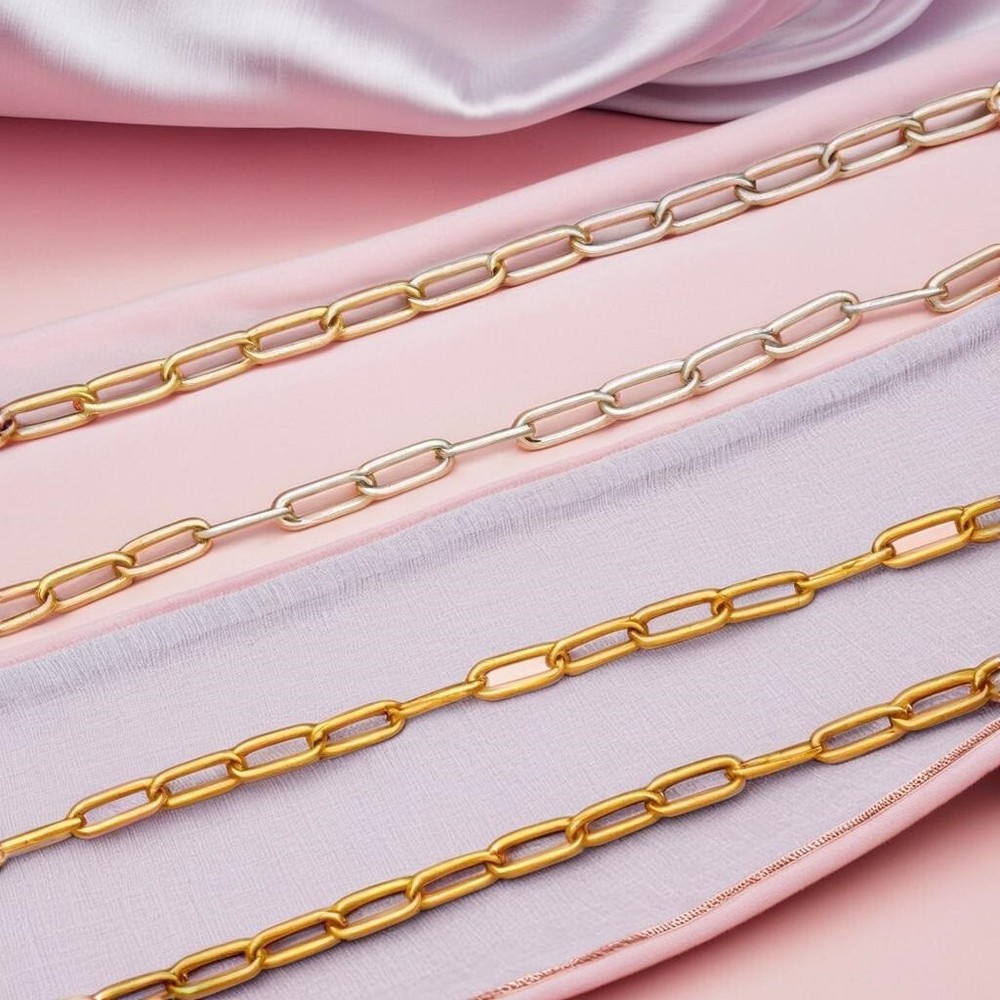 Dainty Paperclip Chain Necklace, Unique Statement Chain, Modern Fashion Design