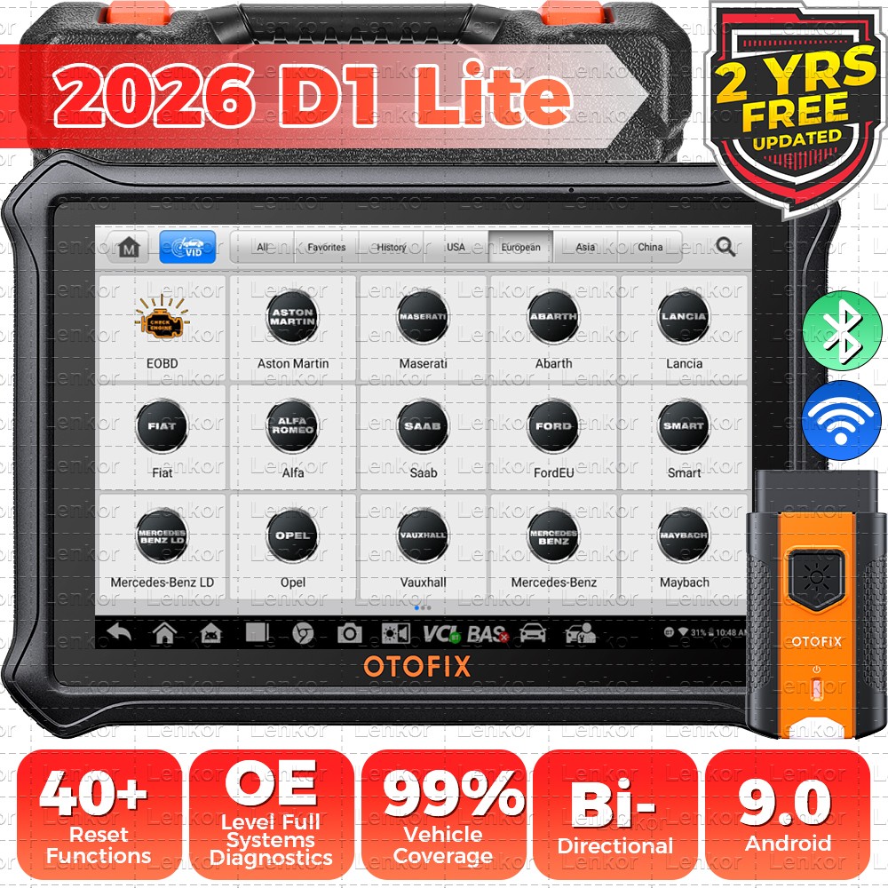 2026 OTOFIX D1 Lite Car Bidirectional Scanner Full System Diagnostic Coding Tool