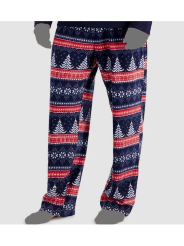 CLUBROOM Intimates Navy Fleece Sleep Pants S