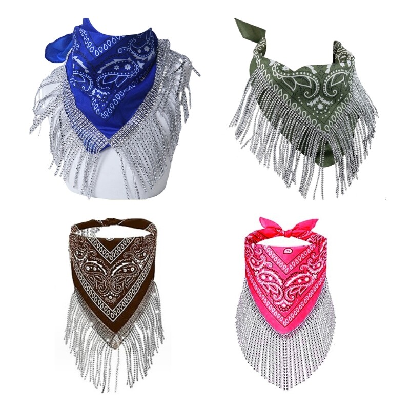 Blingbling Unisex Head Wrap Scarf Bandana Hair Accessory