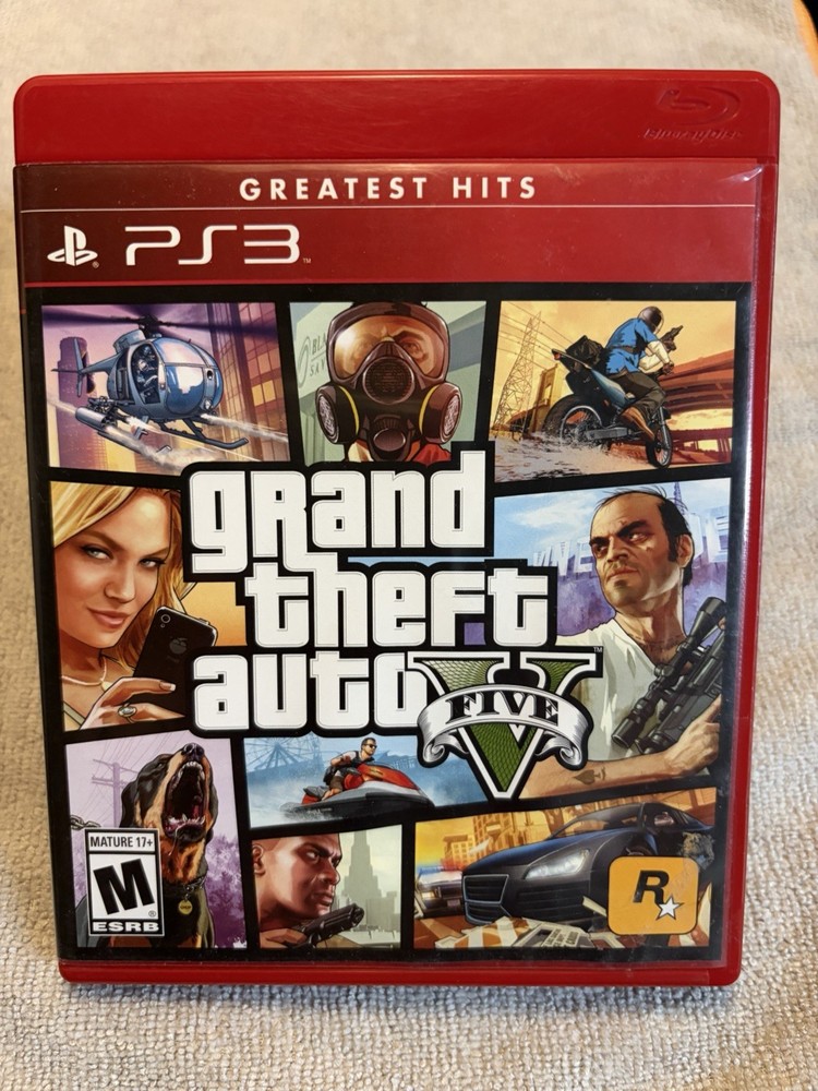 Grand Theft Auto V (Five) PlayStation 3 CIB w/ Poster, Tested