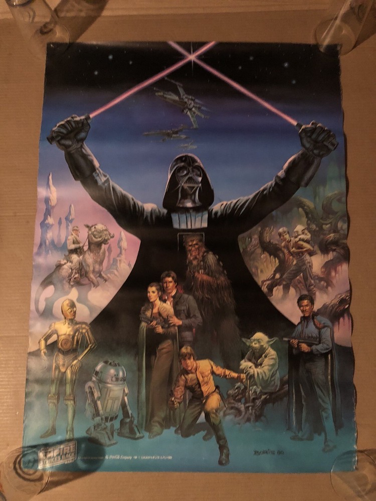 1980 Star Wars The Empire Strikes Back Coca-Cola Poster 33x24 by Boris Vallejo