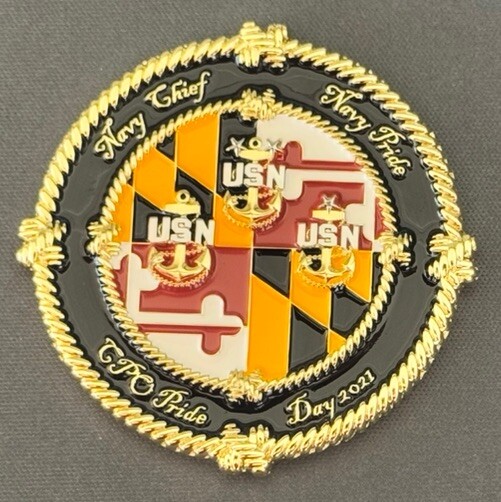 Maryland US Navy Chief Pride Day 2021 Challenge Coin-image