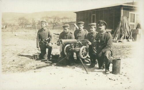 Postcard Machine Gun Unit 1917 WW1 Field Post (No.829)