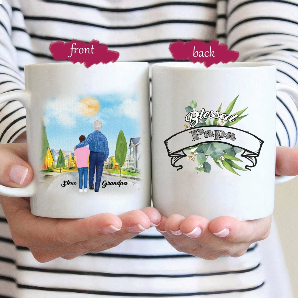 Father And Son Coffee Mug Blessed Papa Coffee Mug Fathers Day Gift Gift For Dad